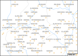 map of Quebrada El Naranjo